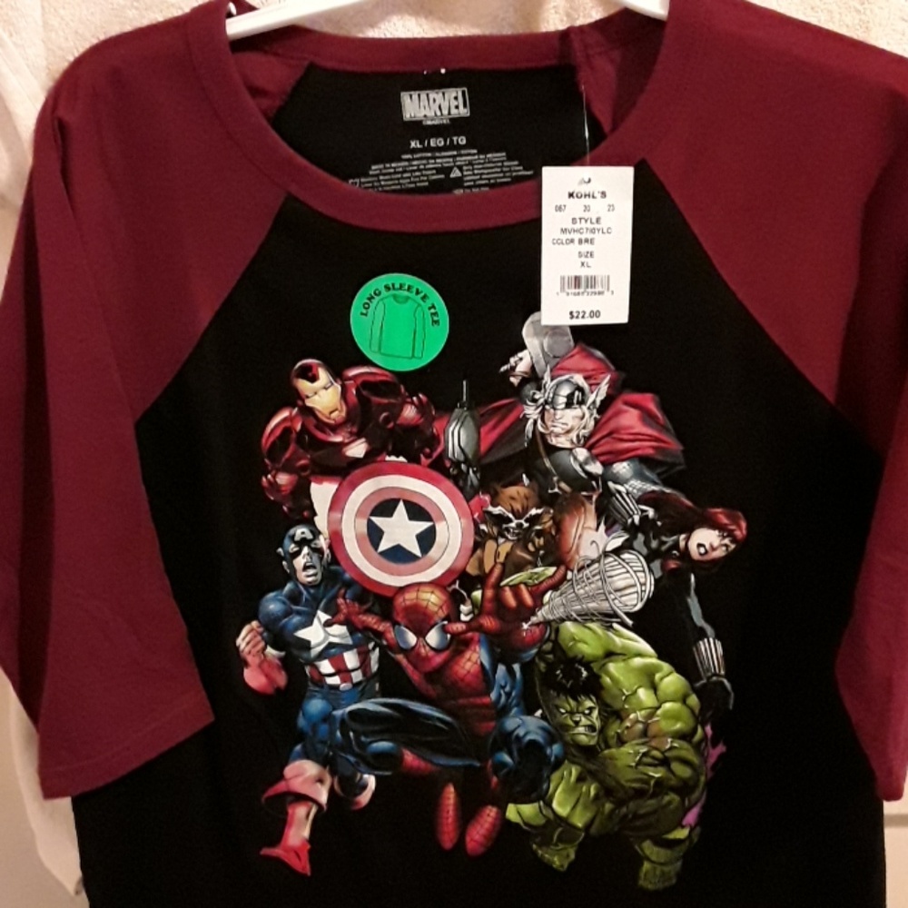 NWT Marvel XL TSHIRT